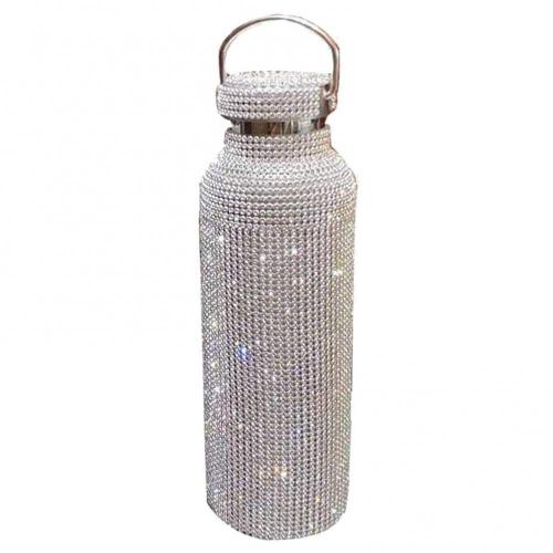 Sparkling Rhinestone Stainless Steel Thermos Tumblers