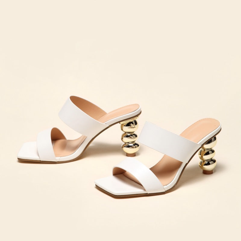 Stylish Summer Plated High Heel Sandals for Women