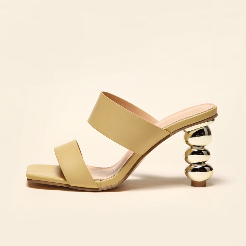 Stylish Summer Plated High Heel Sandals for Women