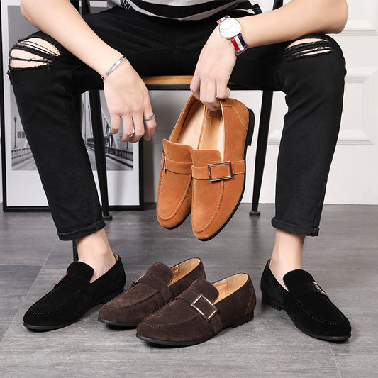 Lazada leather shoes belt buckle