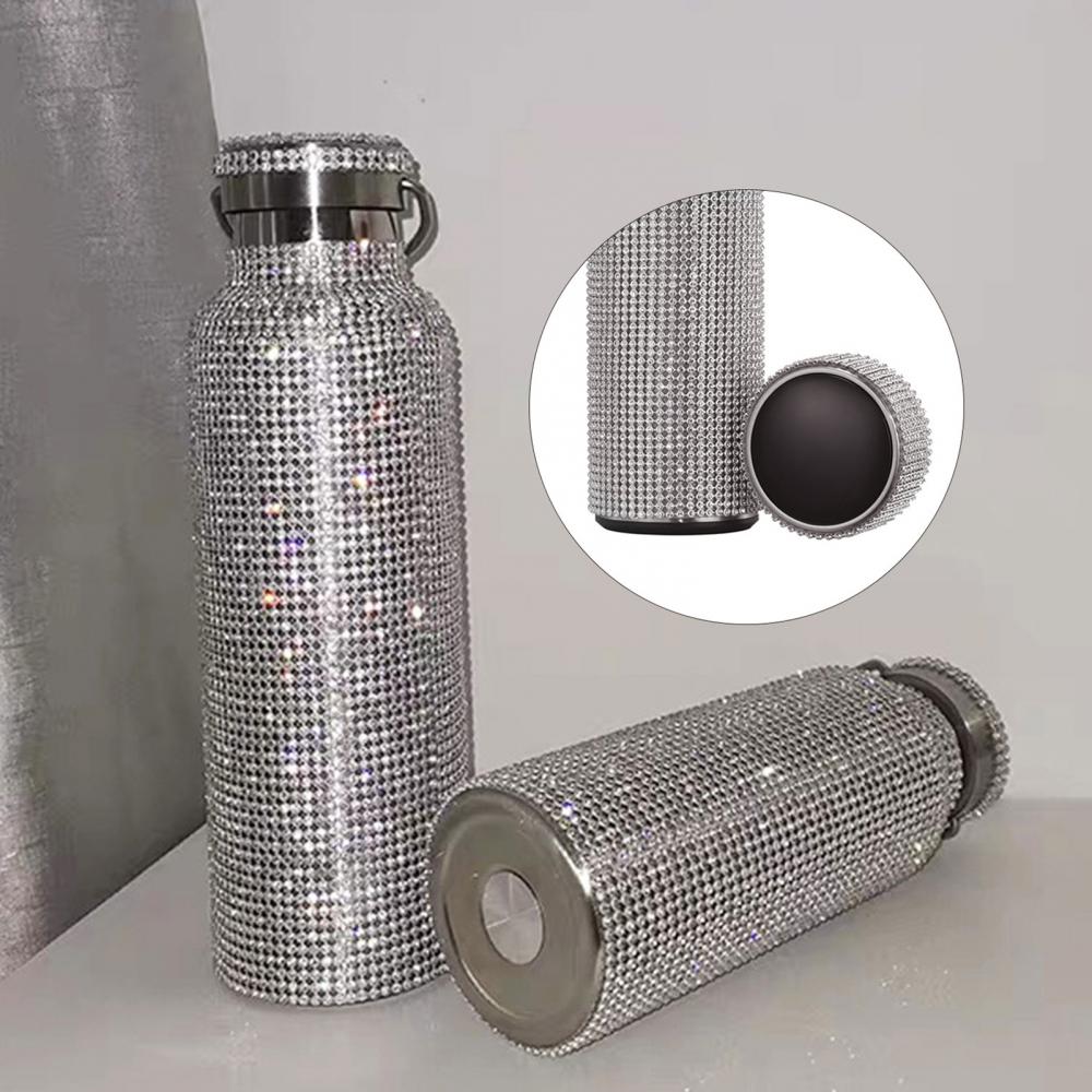 Sparkling Rhinestone Stainless Steel Thermos Tumblers